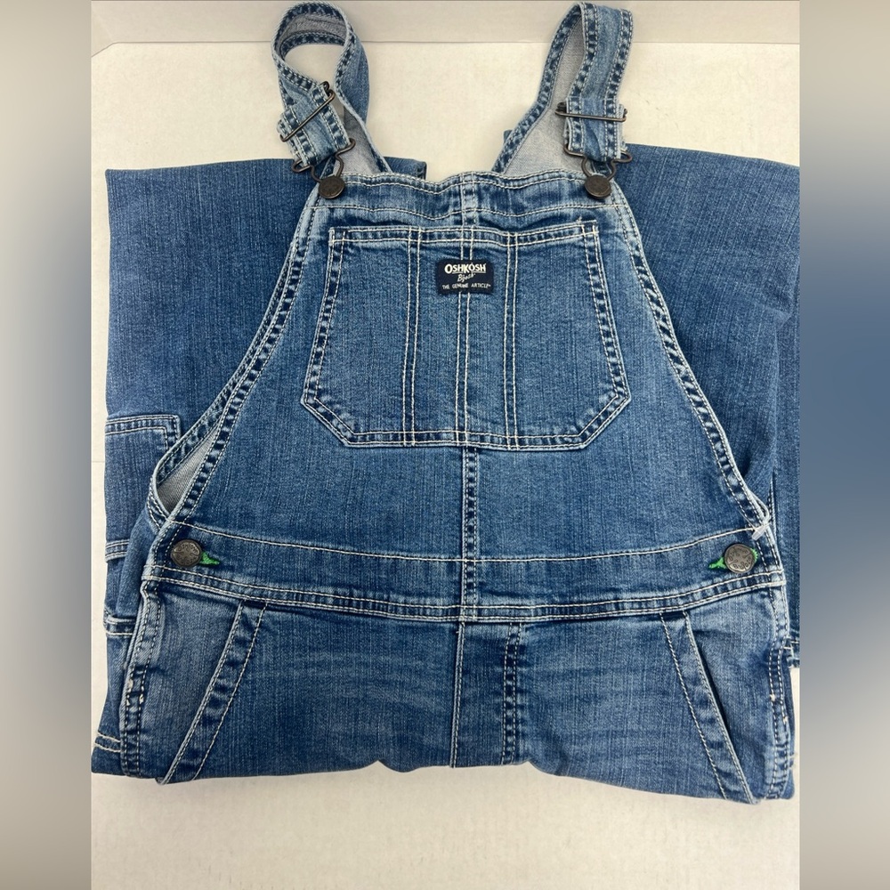 Osh Kosh B’Gosh Girls Sz 12A/12 Bib Overalls 25.5 inseam